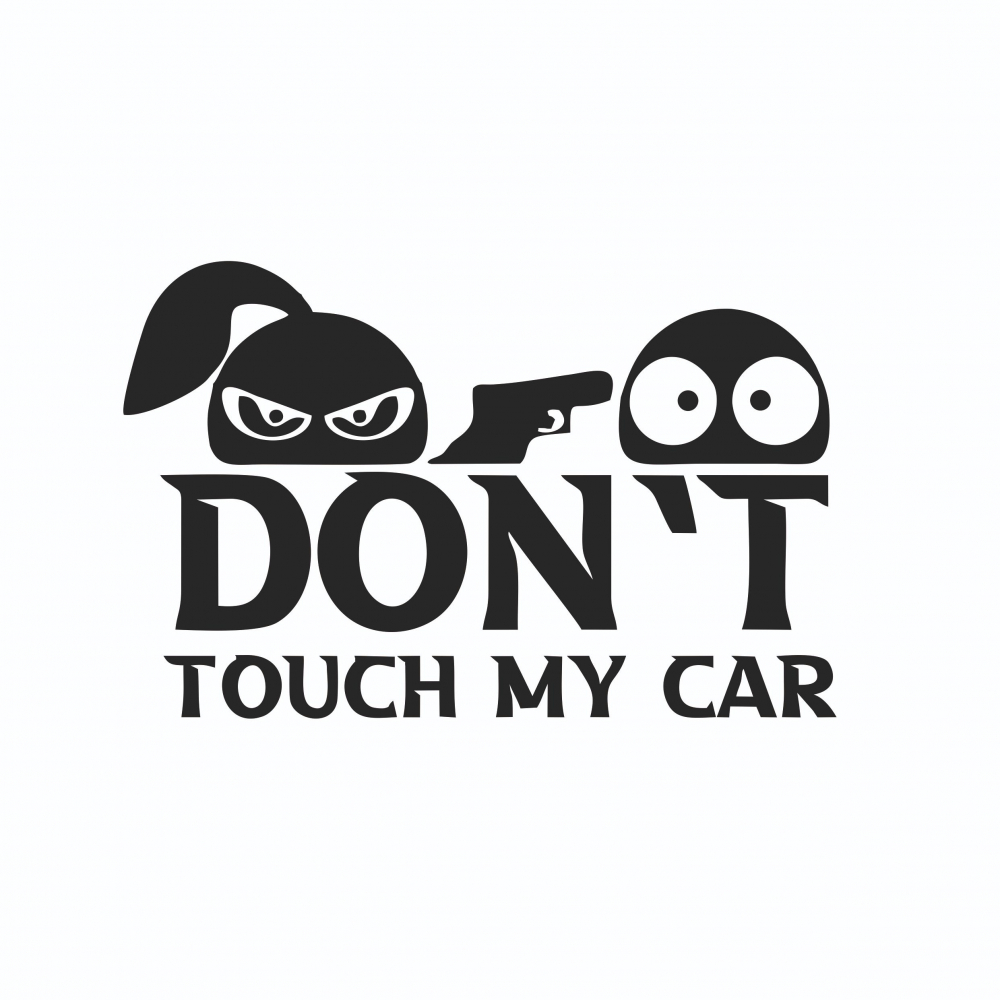 Sticker Auto - Don't touch my car girl [2]