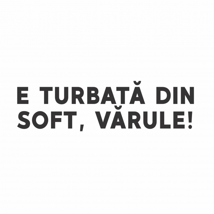 Sticker Auto - E turbata din soft  varule [2]