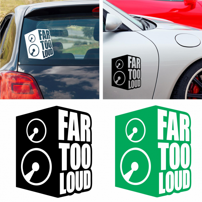 Sticker Auto - Far too loud [1]
