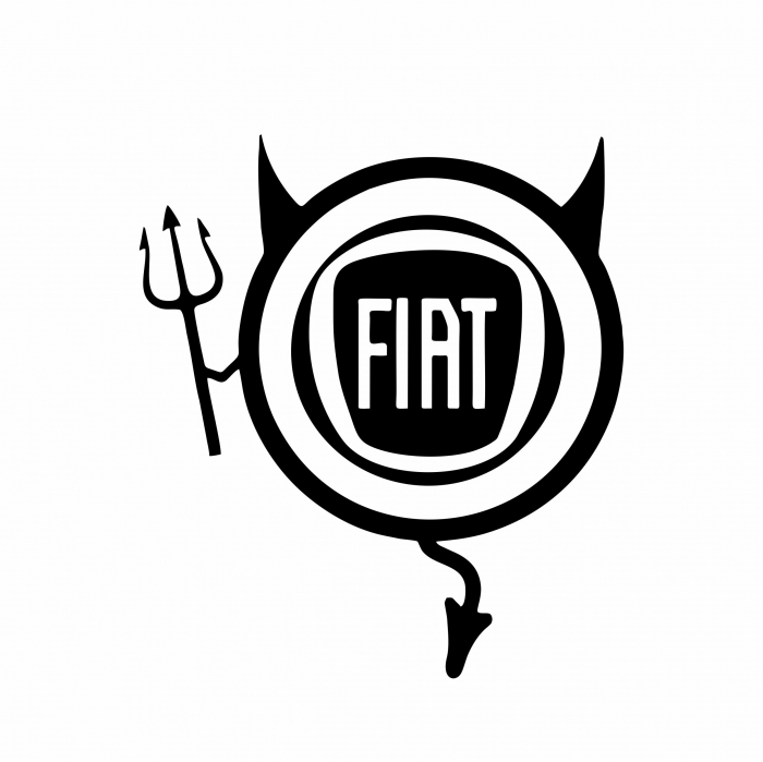 Sticker Auto - Fiat devil [2]