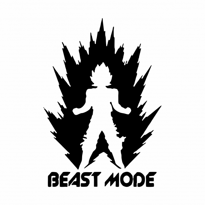 Sticker Auto - beast mode Goku [2]