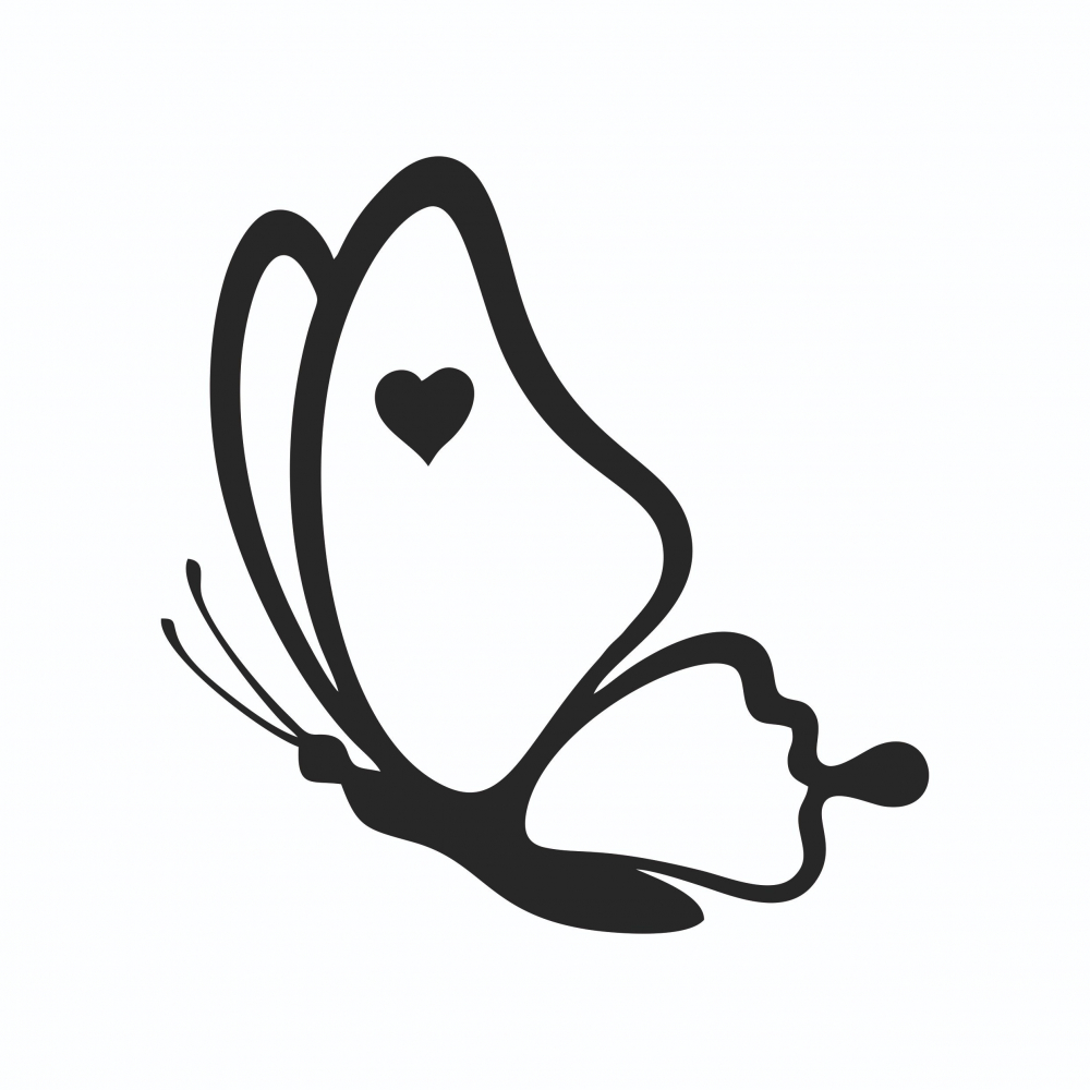 Sticker Auto - Fluture simplu [2]