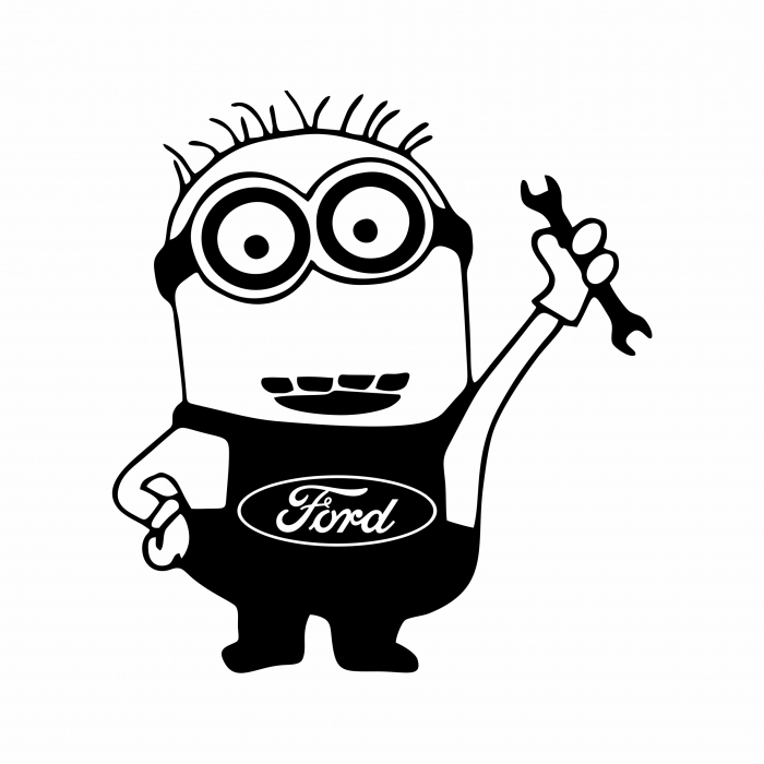 Sticker Auto Ford - Minion [2]