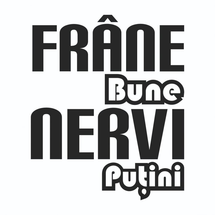 Sticker Auto - Frane bune  Nervi putini [2]