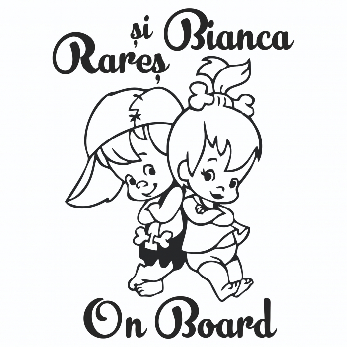 Sticker Auto - Frate si sora on Board 2 [2]