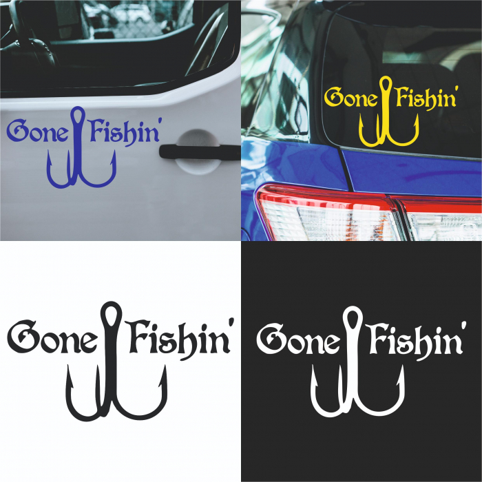 Sticker Auto - Gone Fishin' [1]