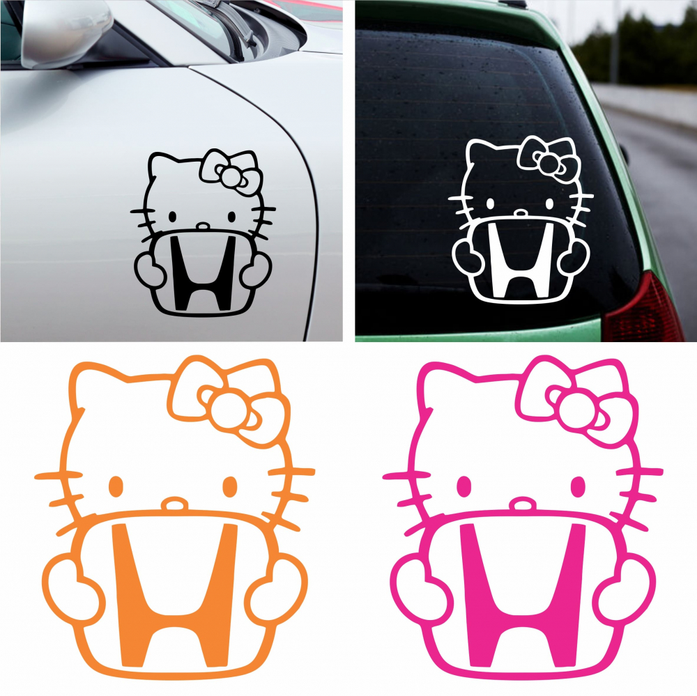 Sticker Auto - Honda Hello Kitty [1]