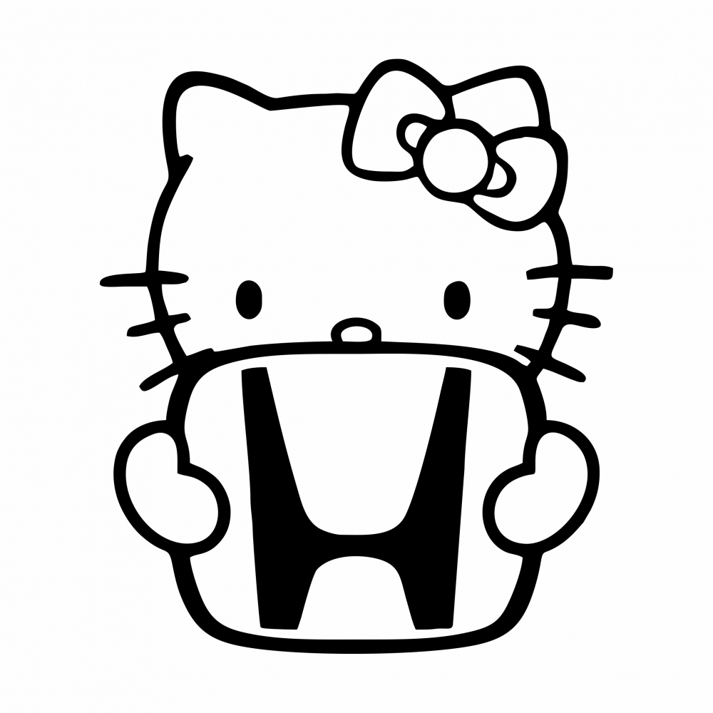 Sticker Auto - Honda Hello Kitty [2]