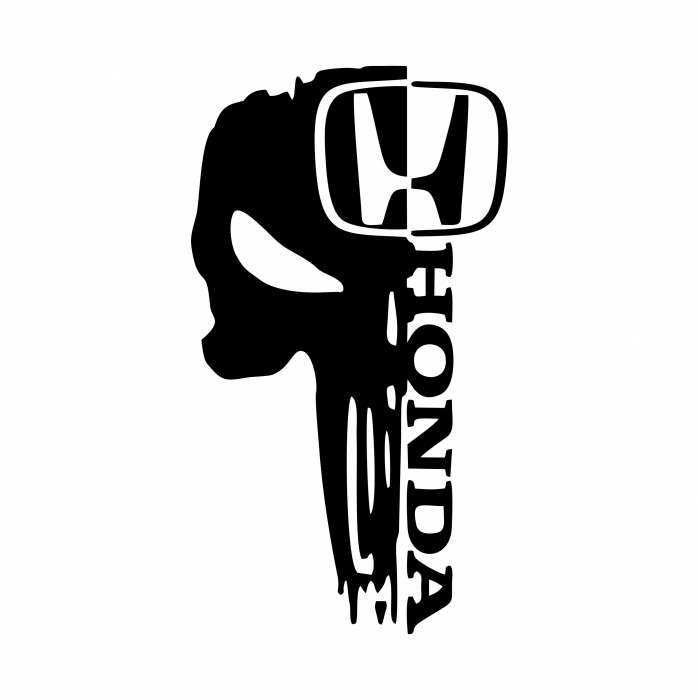 Sticker Auto - Honda Skull [2]
