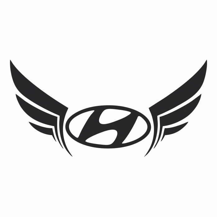 Sticker Auto - Hyundai cu aripi [2]