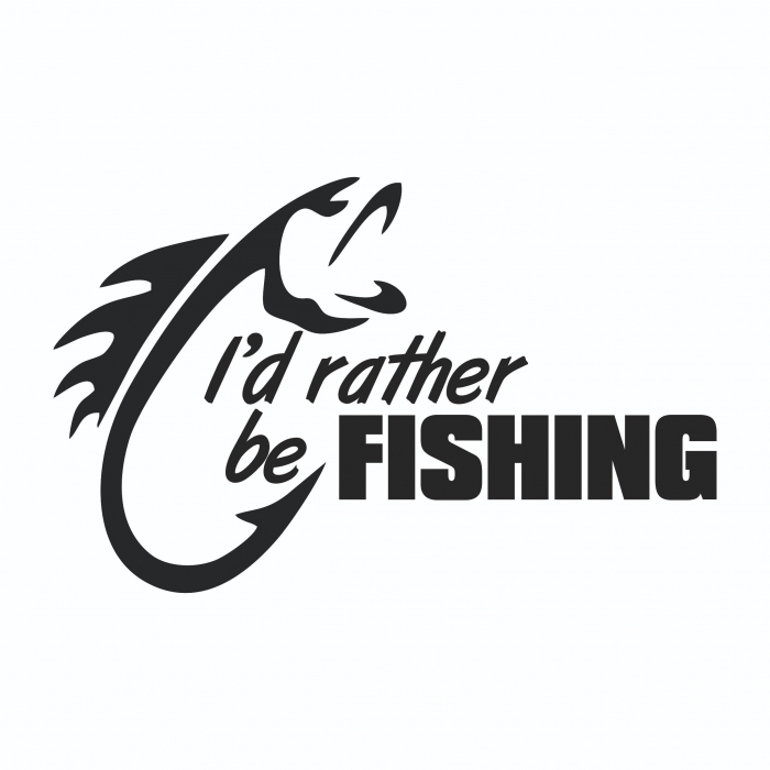 Sticker Auto - I'd rather be Fishing [2]