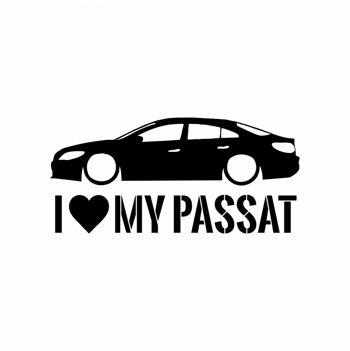 Sticker Auto i love my passat [2]