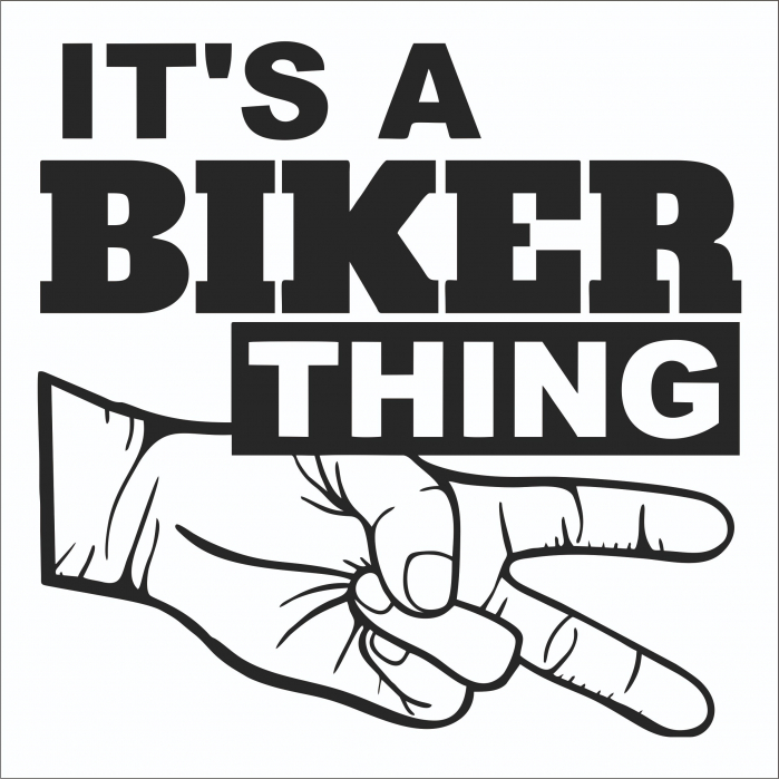 Sticker Auto - It's a Biker Thing [2]