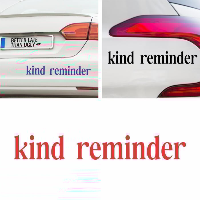 Sticker Auto - Kind reminder [1]