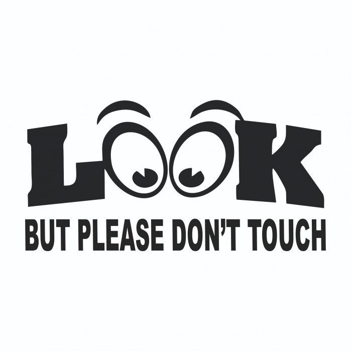 Sticker Auto - Look but please don't touch [2]