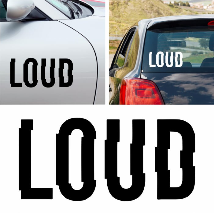 Sticker Auto - LOUD [1]