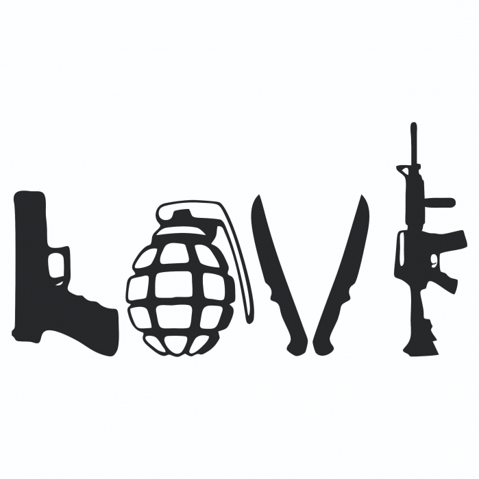 Sticker Auto - Love Army [2]