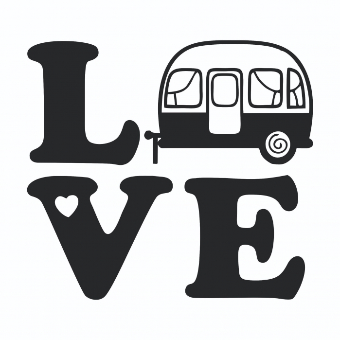 Sticker Auto - Love Camping [2]