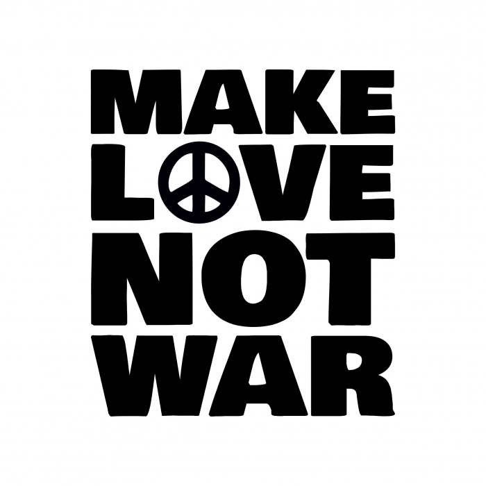 Sticker Auto - Make love not war [2]