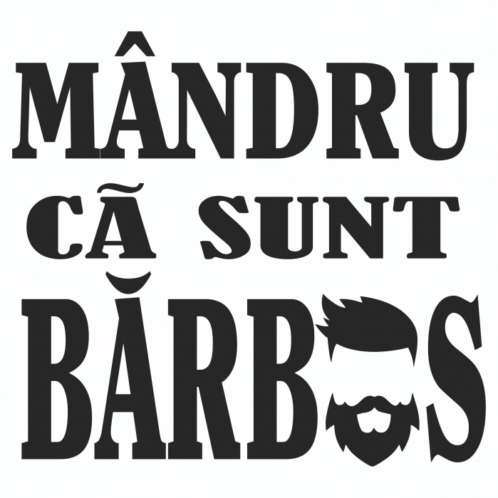 Sticker Auto - Mandru ca sunt barbos [2]
