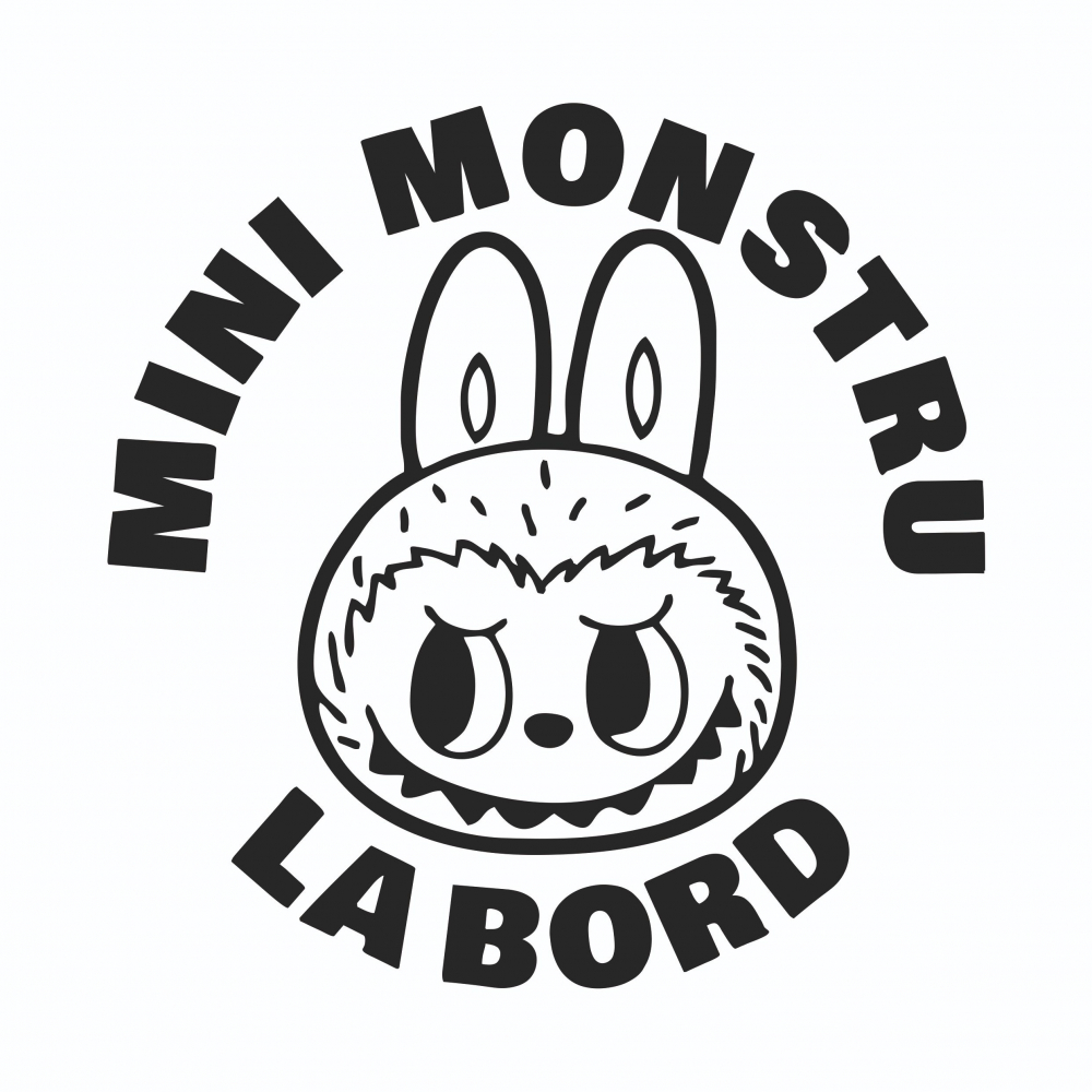 Sticker Auto - Mini monstru la bord [2]