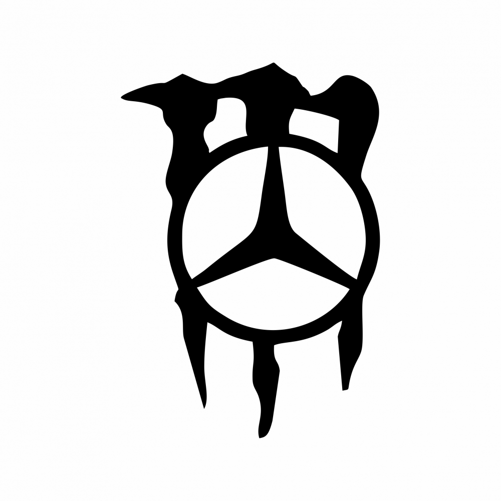 Sticker Auto - Monster Mercedes [2]