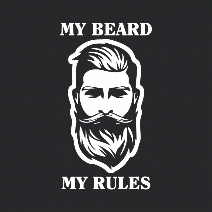 Sticker Auto - My beard my rules [2]