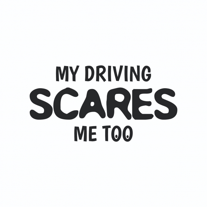 Sticker Auto - My driving scares me too [2]