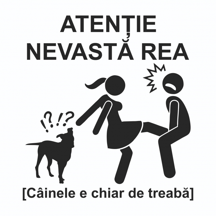 Sticker Auto - Nevasta rea [2]