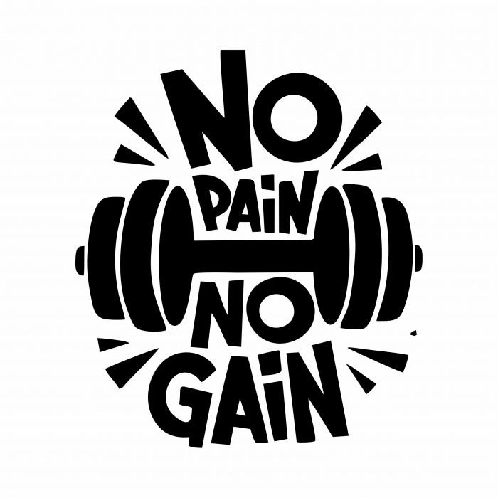Sticker Auto - No pain no gain GYM [2]