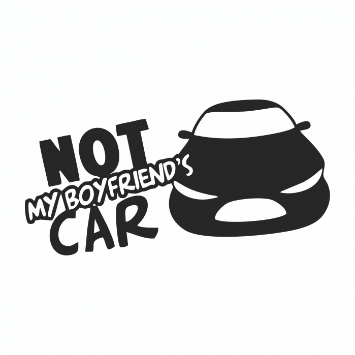 Sticker Auto - Not my boyfriend's car [2]