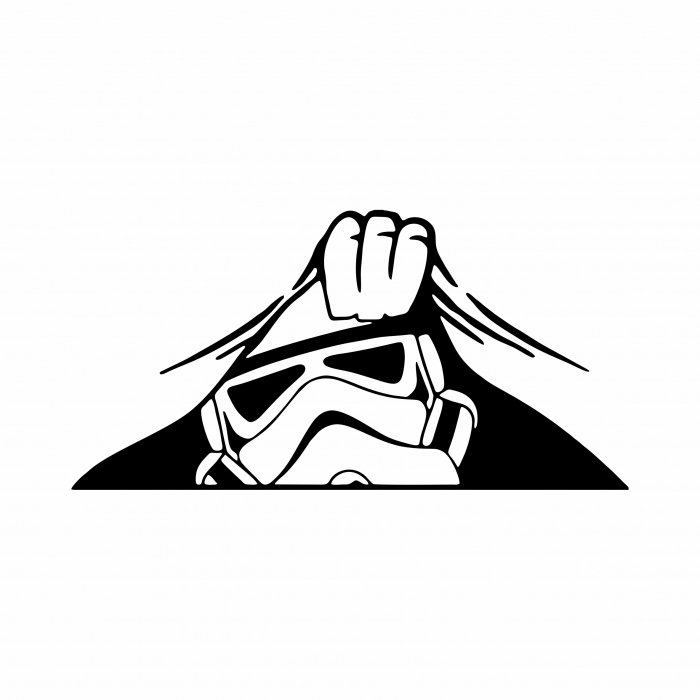 Sticker Auto - Peeking Storm Trooper [2]