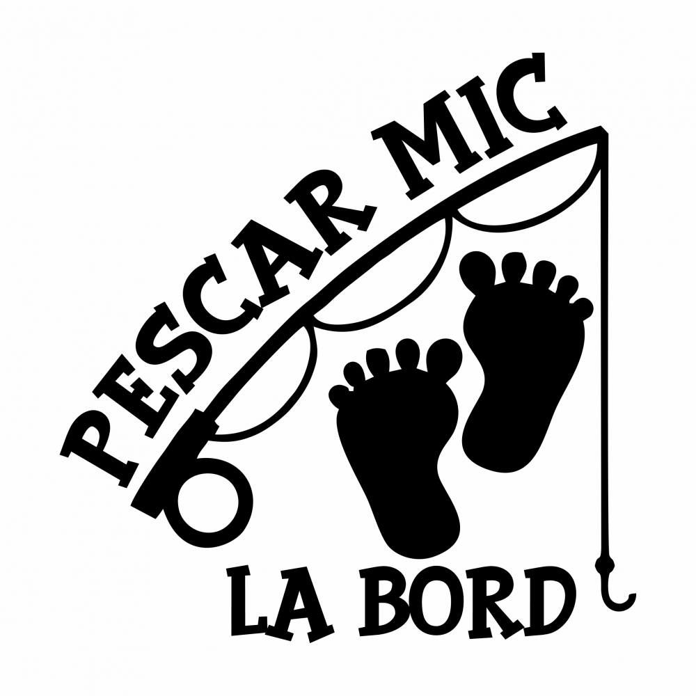 Sticker Auto - Pescar mic la bord [2]