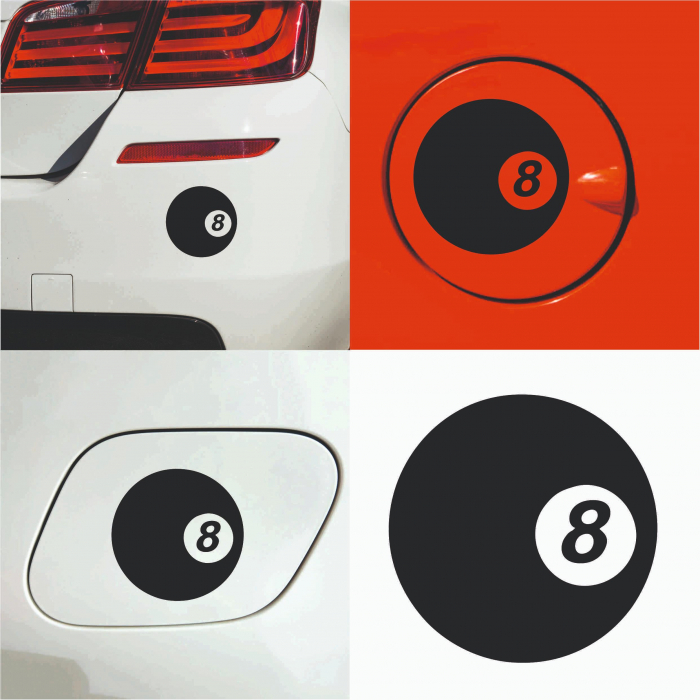 Sticker Auto rezervor - Bila 8 [2]