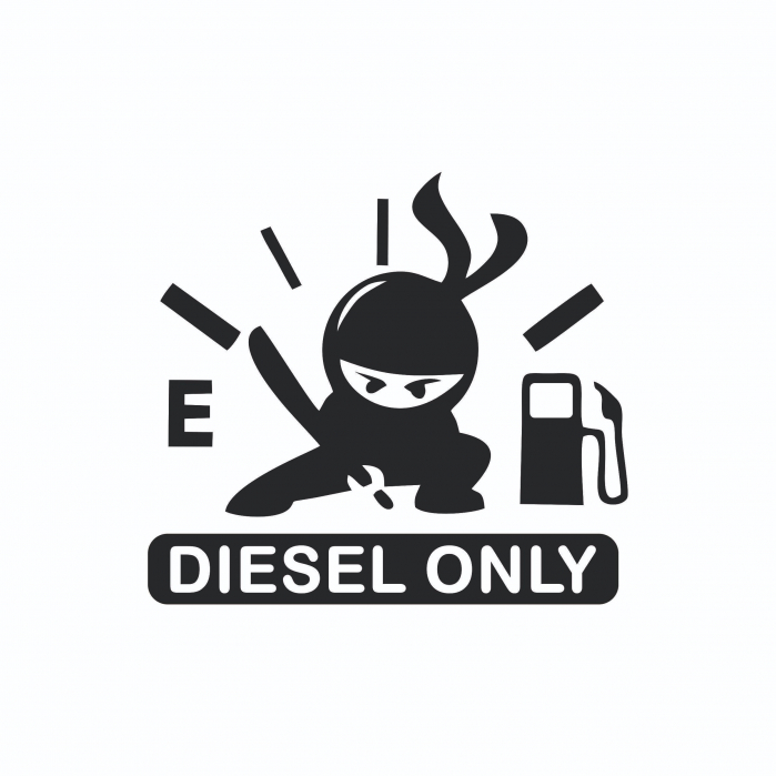 Sticker Auto rezervor - Diesel Ninja [2]