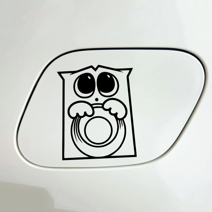 Sticker Auto Rezervor - Pisica Infometata 2 [1]