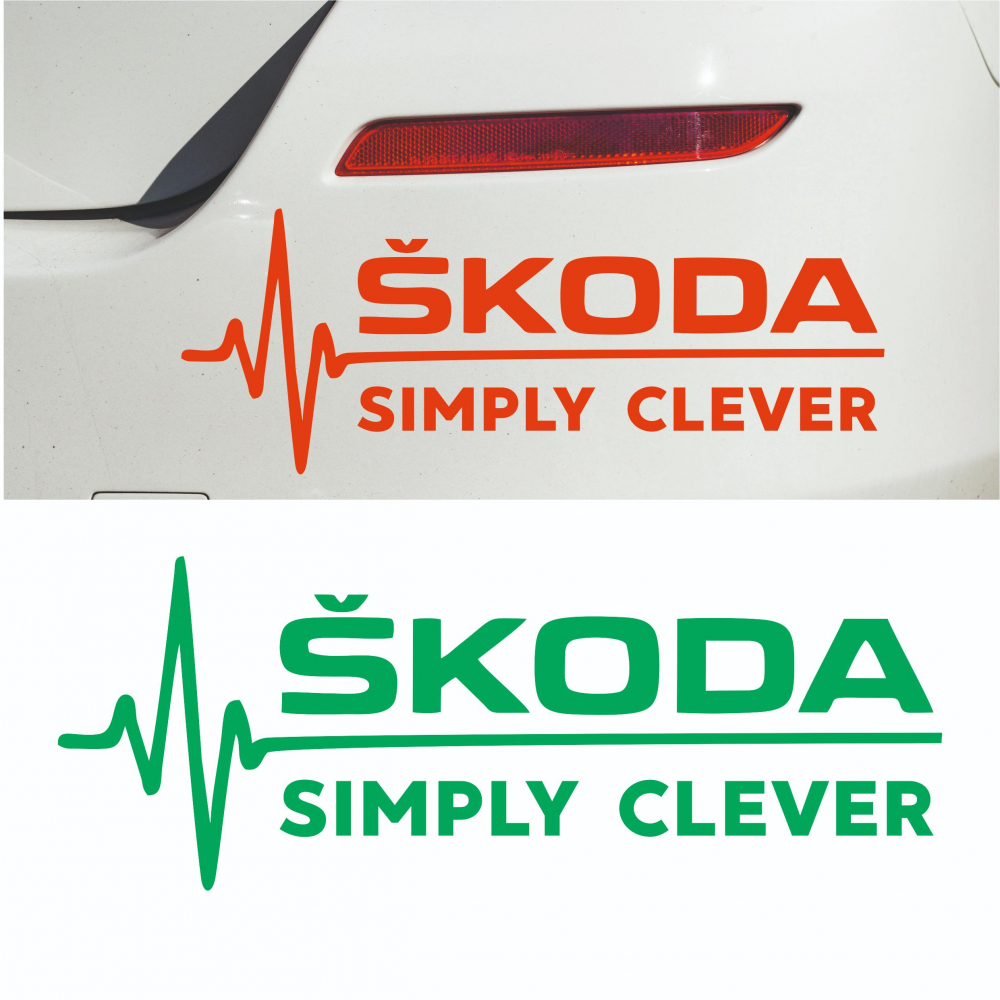 Sticker Auto - Skoda Simply Clever [1]