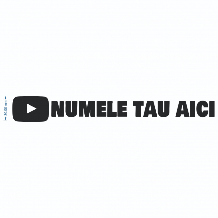 Sticker Auto Social Media - Sticker Youtube Personalizat [2]