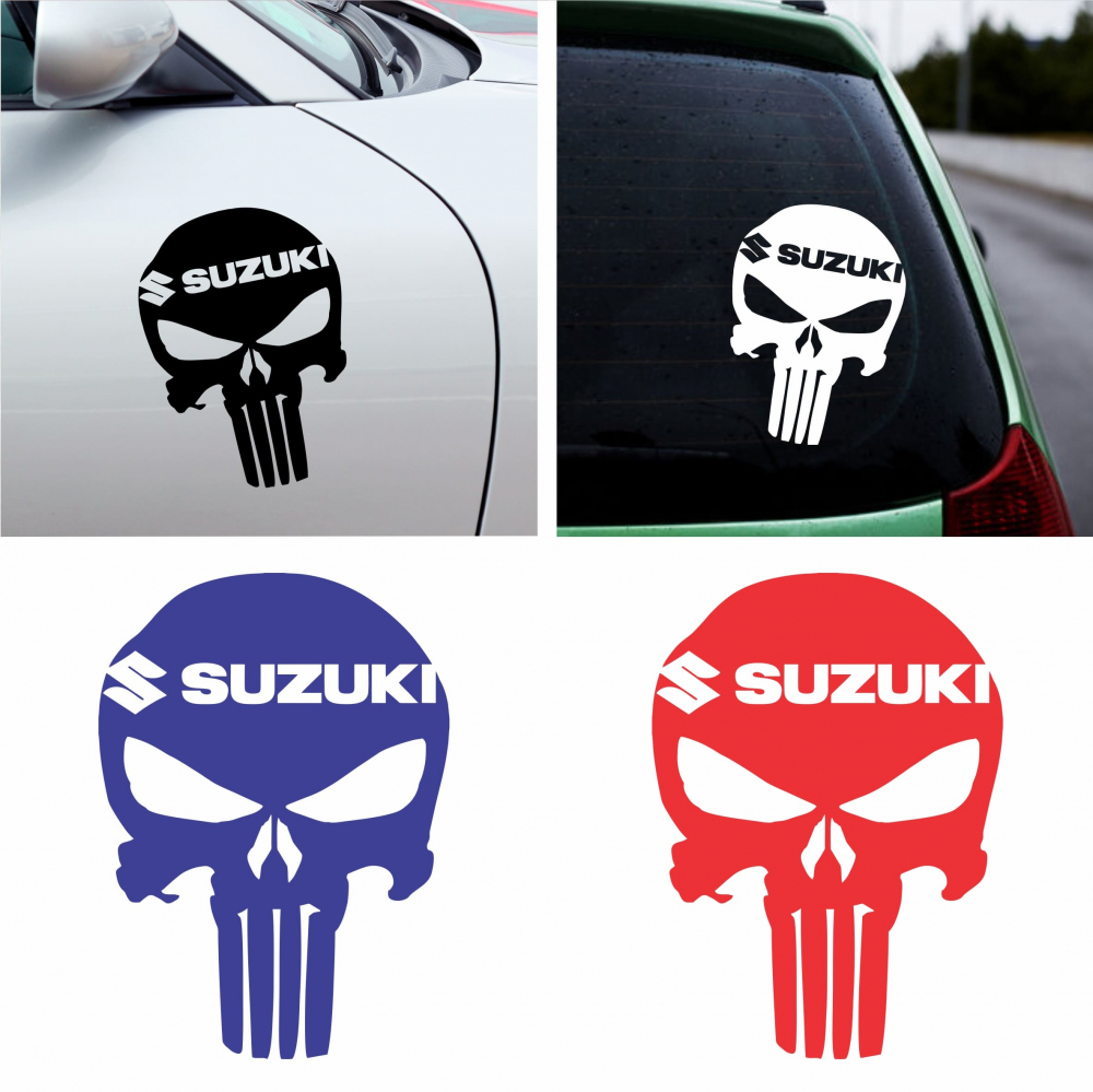 Sticker Auto - Suzuki Skull [1]