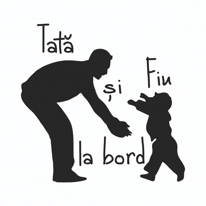 Sticker Auto - Tata si fiu la bord [2]