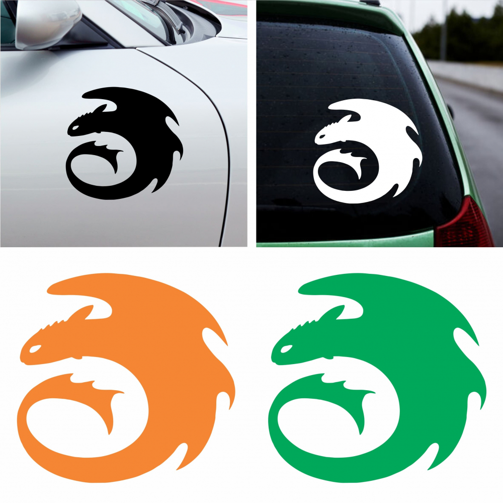Sticker Auto - Toothless HTTYD [1]