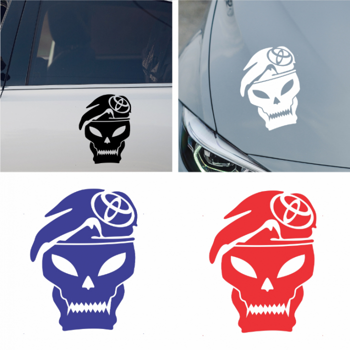 Sticker Auto Toyota - Skull [1]