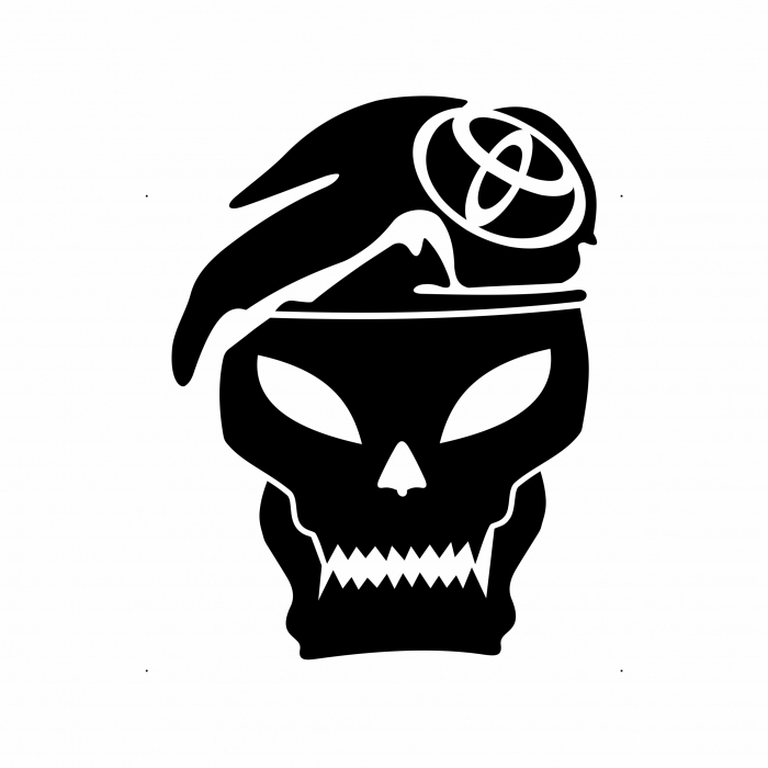 Sticker Auto Toyota - Skull [2]