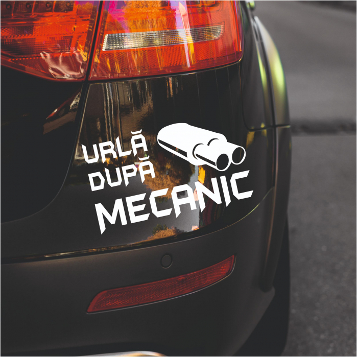 Sticker Auto - Urla dupa mecanic [1]