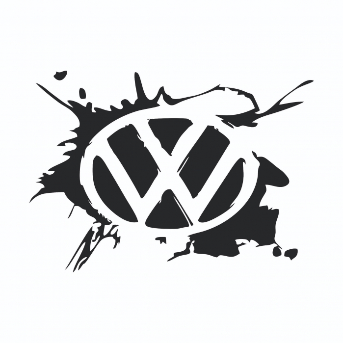 Sticker Auto - Volkswagen pata de vopsea [2]