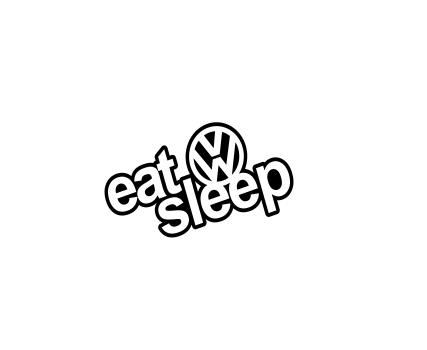 Sticker Auto - Eat Sleep VW [1]