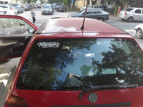 Sticker auto VW Golf Club Romania [2]