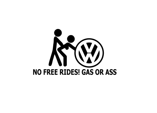 Sticker Auto - Volkswagen Gas Or Ass [2]