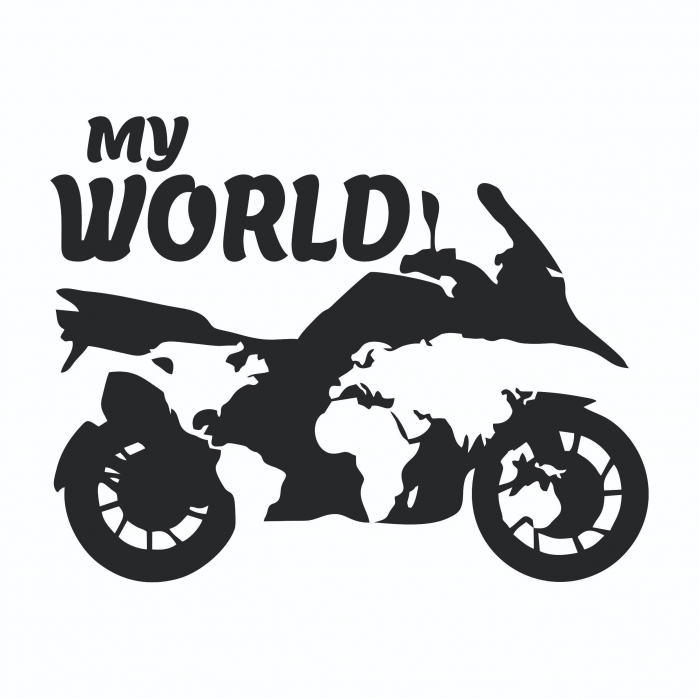 Sticker Moto - My world [2]