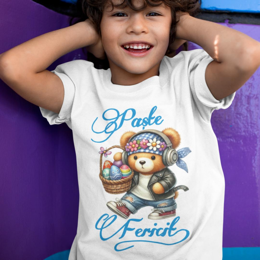 Tricou / Body Personalizat - Paste fericit ursulet [2]